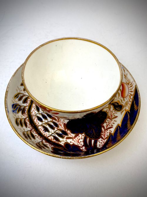 GEORGIAN SPODE PORCELAIN TEA BOWL 1814 BANANA TREE PATTERN 2 - ADDITIONAL PHOTO 1
