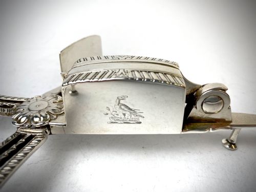 SOLID SILVER STERLING GEORGIAN CANDLE SNUFFERS - ADDITIONAL PHOTO 7