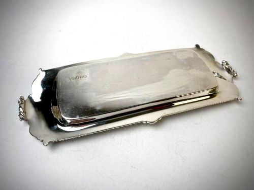 SOLID SILVER STERLING GEORGIAN SNUFFER TRAY LONDON 1807 - ADDITIONAL PHOTO 1