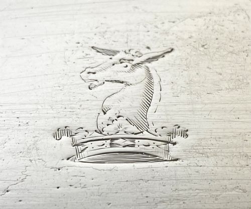SOLID SILVER STERLING GEORGIAN SNUFFER TRAY LONDON 1807 - ADDITIONAL PHOTO 3