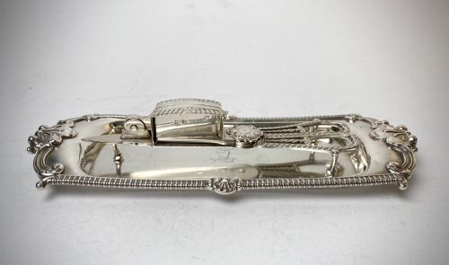 SOLID SILVER STERLING GEORGIAN SNUFFER TRAY LONDON 1807 - ADDITIONAL PHOTO 4