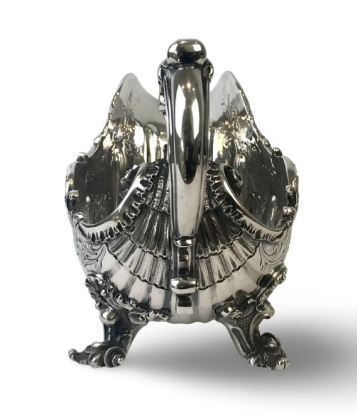 SOLID SILVER STERLING SAUCE BOAT 625G LONDON ROCOCO - ADDITIONAL PHOTO 1