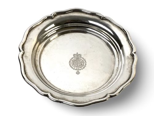 PAIR SOLID SILVER WINE BOTTLE COASTERS BERLIN 19TH C PRINCE LICHNKWSKY - ADDITIONAL PHOTO 3