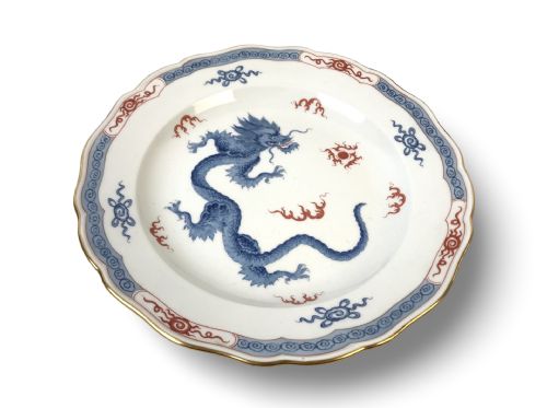 MEISSEN MING BLUE CHINESE DRAGON DINNER PORCELAIN PLATE 25CM 1 - ADDITIONAL PHOTO 3