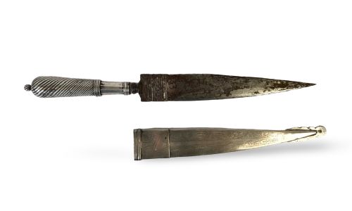 SILVER GAUCHO KNIFE 19TH CENTURY SOUTH AMERICA - ADDITIONAL PHOTO 3