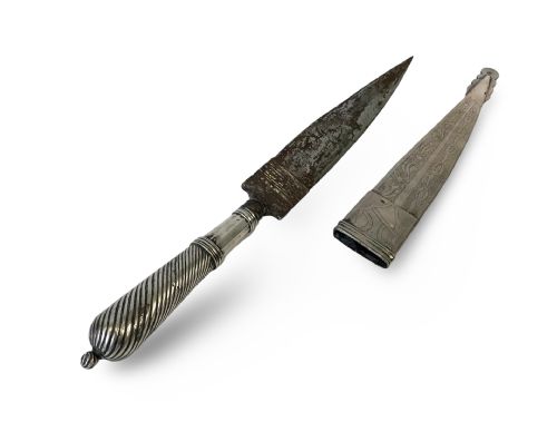 SILVER GAUCHO KNIFE 19TH CENTURY SOUTH AMERICA - ADDITIONAL PHOTO 6