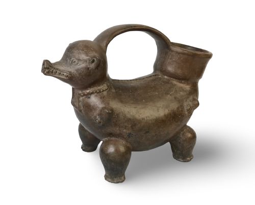 archaeological pre columbian zoomorphic tairona ceremonial vessel from sierra nevada de sta marta colombia circa de 10001200 ad - CATEGORY: ANTIQUE MISCELLANEOUS - DATED SELECT