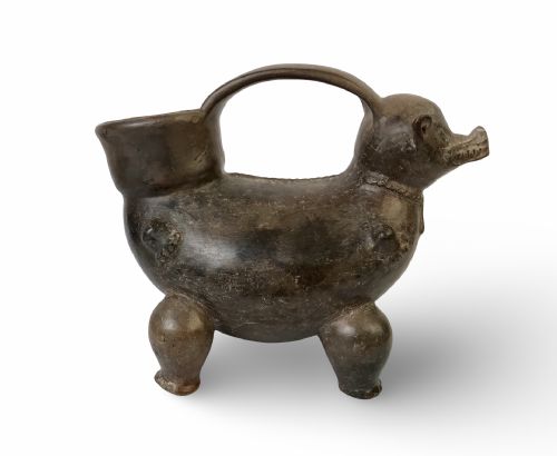 ARCHAEOLOGICAL PRE COLUMBIAN ZOOMORPHIC TAIRONA CEREMONIAL VESSEL FROM SIERRA NEVADA DE STA MARTA COLOMBIA CIRCA DE 10001200 AD - ADDITIONAL PHOTO 2