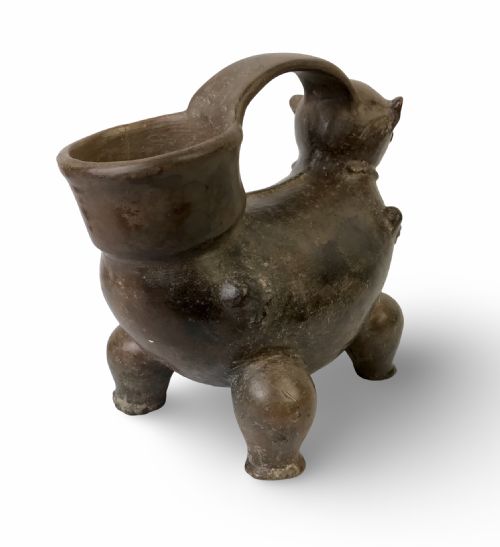 ARCHAEOLOGICAL PRE COLUMBIAN ZOOMORPHIC TAIRONA CEREMONIAL VESSEL FROM SIERRA NEVADA DE STA MARTA COLOMBIA CIRCA DE 10001200 AD - ADDITIONAL PHOTO 4