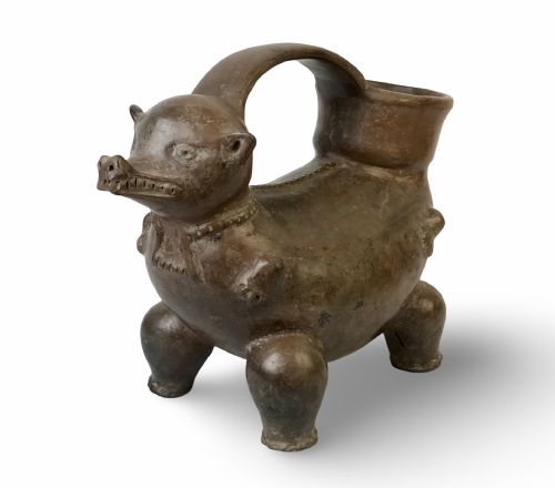 ARCHAEOLOGICAL PRE COLUMBIAN ZOOMORPHIC TAIRONA CEREMONIAL VESSEL FROM SIERRA NEVADA DE STA MARTA COLOMBIA CIRCA DE 10001200 AD - ADDITIONAL PHOTO 7
