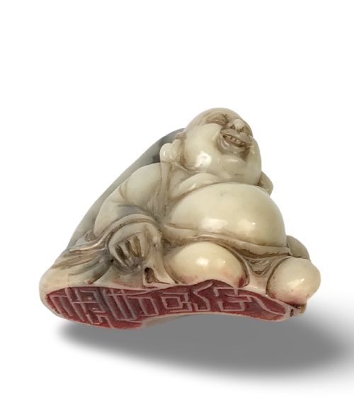 ANTIQUE SHOUSHAN STONE CHINESE SEAL 19TH C QING SIGNED BUDDHA - ADDITIONAL PHOTO 6