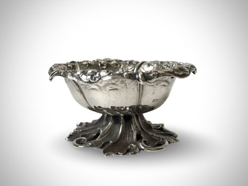 VICTORIAN SOLID SILVER STERLING SALT LONDON 1844 - ADDITIONAL PHOTO 1