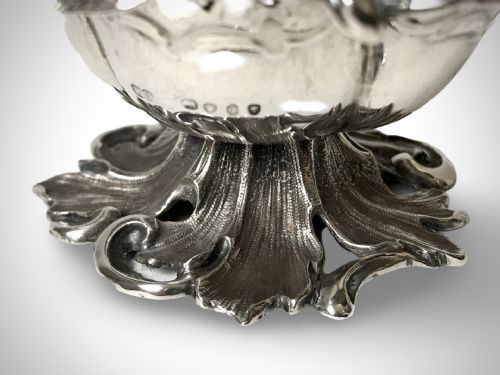VICTORIAN SOLID SILVER STERLING SALT LONDON 1844 - ADDITIONAL PHOTO 4