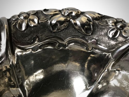 VICTORIAN SOLID SILVER STERLING SALT LONDON 1844 - ADDITIONAL PHOTO 5