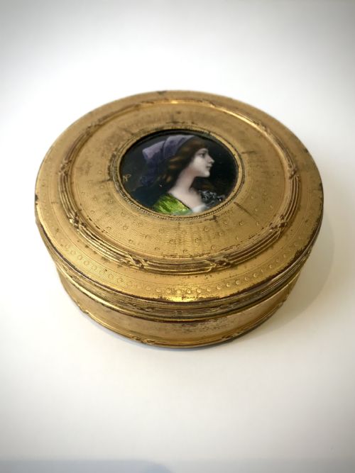 french bronze gilt enamel jewellery box circa 1880 - CATEGORY: ANTIQUE BOXES - DATED 1880