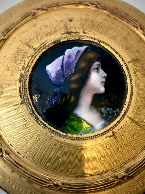FRENCH BRONZE GILT ENAMEL JEWELLERY BOX CIRCA 1880 - ADDITIONAL PHOTO 5