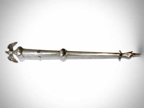 RUSSIAN SOLID SILVER TORAH POINTER MOSCOW 1895 JEWISH - ADDITIONAL PHOTO 1
