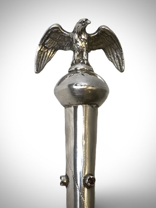 RUSSIAN SOLID SILVER TORAH POINTER MOSCOW 1895 JEWISH - ADDITIONAL PHOTO 4
