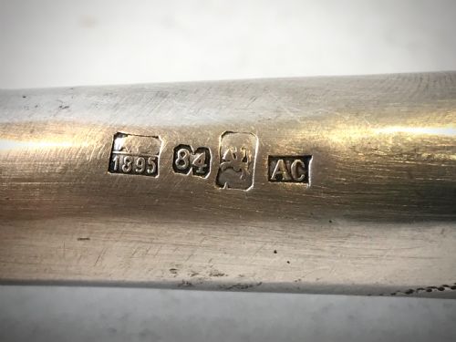 RUSSIAN SOLID SILVER TORAH POINTER MOSCOW 1895 JEWISH - ADDITIONAL PHOTO 7