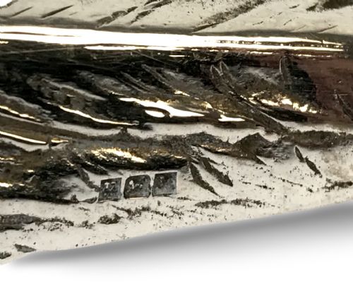 PAIR OF SOLID SILVER HANAU GERMAN PHEASANTS HUNTING - ADDITIONAL PHOTO 7