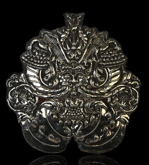 MAGNIFICENT SOLID SILVER RELIGIOUS PAINTING COLONIAL SOUTH AMERICA PERU 18TH C SAINT FRANCIS ASSIS - ADDITIONAL PHOTO 3