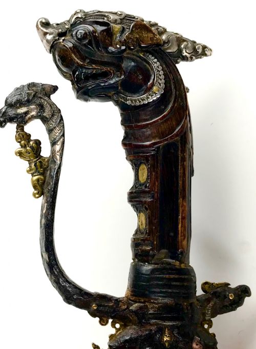 ANTIQUE SINHALESE KASTANE CEREMONIAL CEYLON SRI LANKAN SWORD - ADDITIONAL PHOTO 8