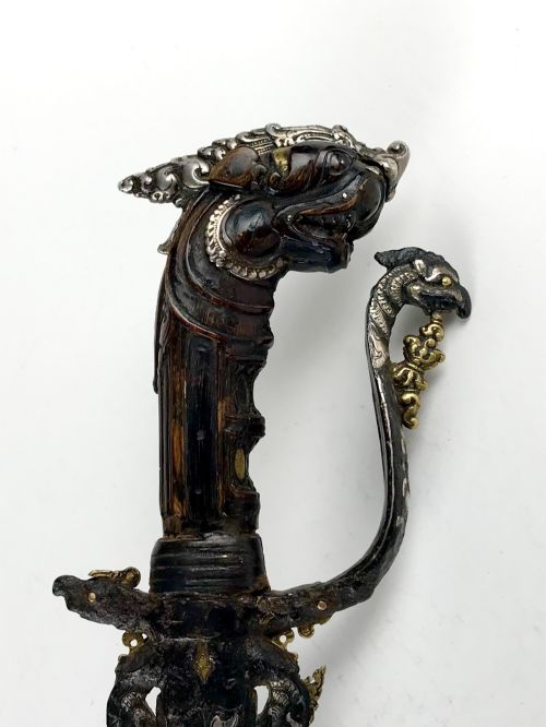 ANTIQUE SINHALESE KASTANE CEREMONIAL CEYLON SRI LANKAN SWORD - ADDITIONAL PHOTO 11