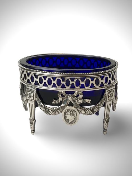 19TH C SOLID SILVER STERLING SALT MUSTARD CIRCA 1880 - ADDITIONAL PHOTO 4