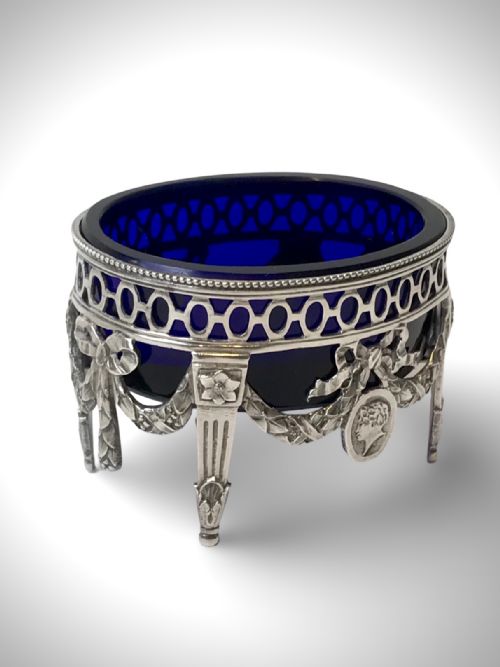 19TH C SOLID SILVER STERLING SALT MUSTARD CIRCA 1880 - ADDITIONAL PHOTO 6