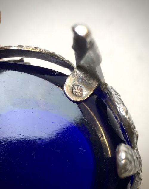 19TH C SOLID SILVER STERLING SALT MUSTARD CIRCA 1880 - ADDITIONAL PHOTO 9