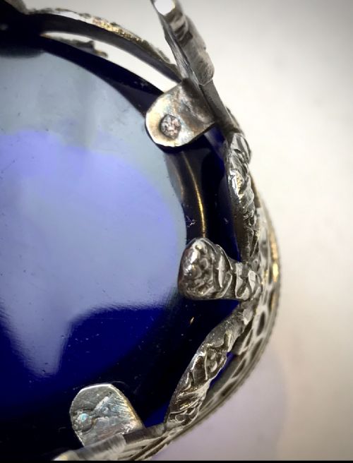 19TH C SOLID SILVER STERLING SALT MUSTARD CIRCA 1880 - ADDITIONAL PHOTO 10