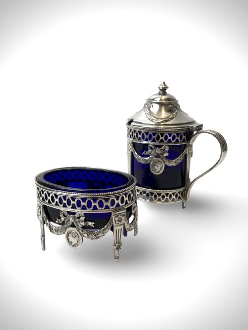 19TH C SOLID SILVER STERLING SALT MUSTARD CIRCA 1880 - ADDITIONAL PHOTO 12
