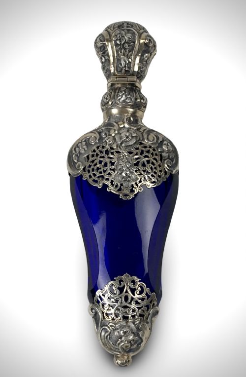 EXCEPTIONAL FRENCH 19TH CENTURY PERFUME FLASK PARIS SILVER GILT - ADDITIONAL PHOTO 2
