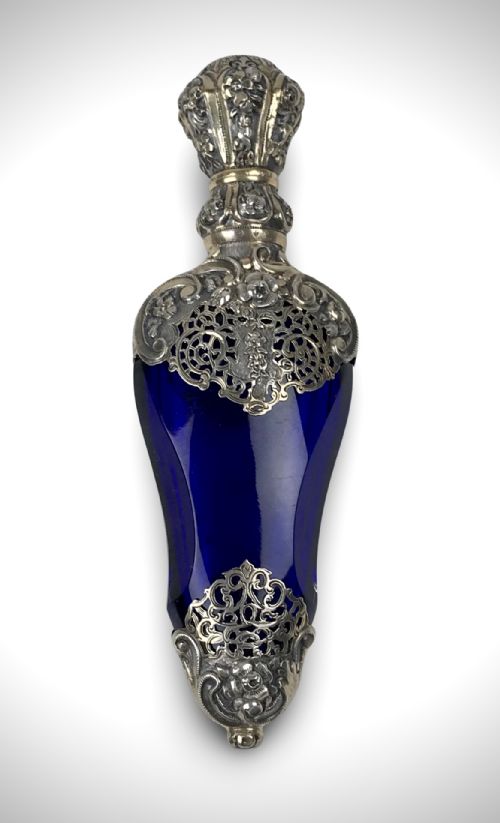 EXCEPTIONAL FRENCH 19TH CENTURY PERFUME FLASK PARIS SILVER GILT - ADDITIONAL PHOTO 4