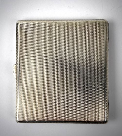 SOLID STERLING STERLING ENAMEL GUILLOCHE CIGARETTE CASE RAF ROYAL AIR FORCE - ADDITIONAL PHOTO 3