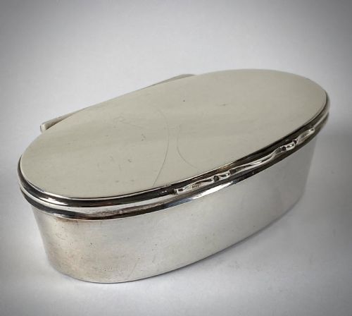 GEORGIAN SOLID SILVER STERLING SNUFF BOX LONDON 1836 - ADDITIONAL PHOTO 1