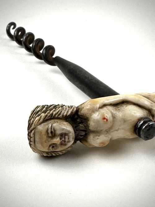 RARE BONE EROTIC CORKSCREW 18TH CENTURY - ADDITIONAL PHOTO 2