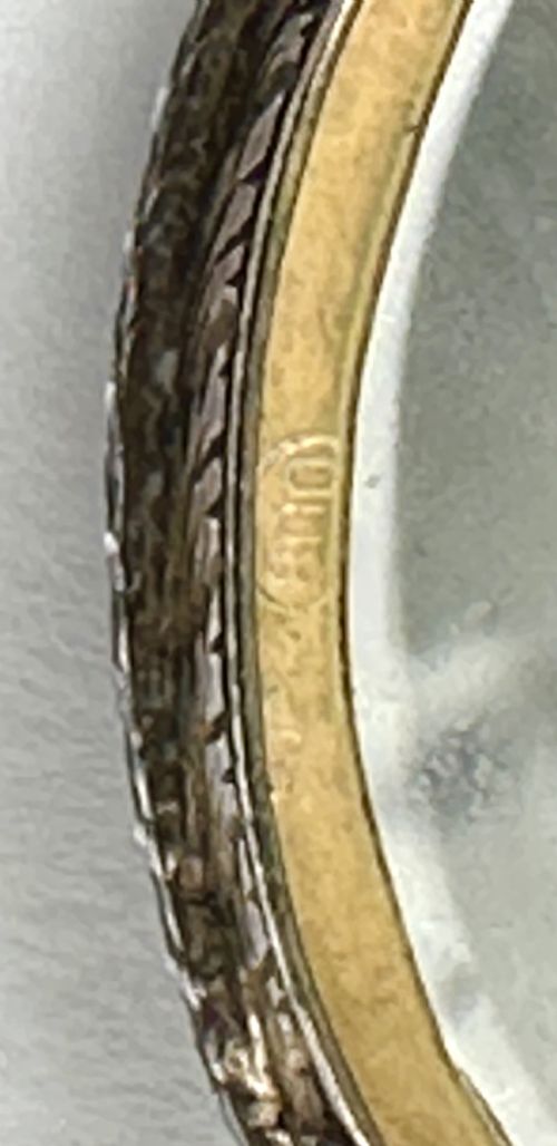 SOLID SILVER GILT JEWEL PILL BOX 19TH CENTURY VICTORIAN - ADDITIONAL PHOTO 1
