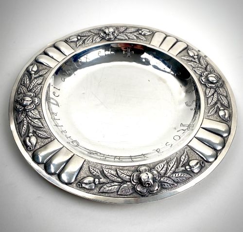 18TH CENTURY SOLID SILVER STERLING ECCLESIASTIC PLATE 18TH C BRAZIL SOUTH AMERICA