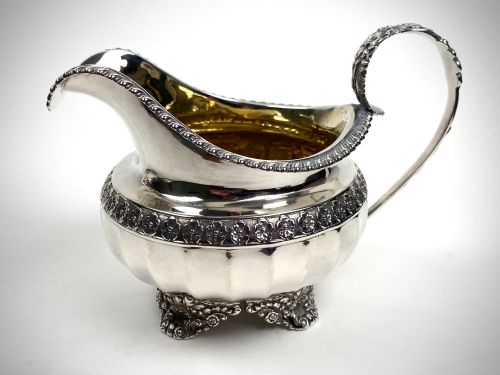 MAGNIFICENT SOLID SILVER STERLING GEORGIAN TEA SET LONDON 1825 - ADDITIONAL PHOTO 2