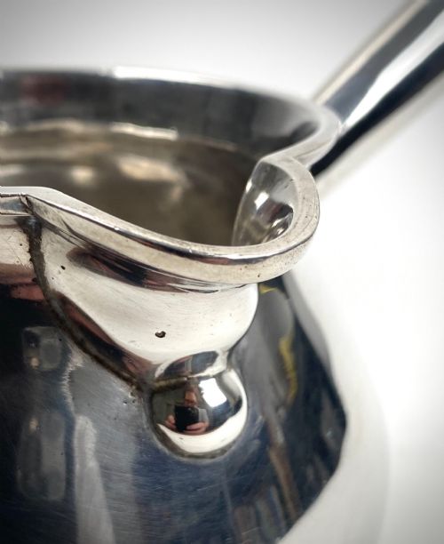 BRANDY WARMER GEORGIAN SOLID SILVER STERLING LONDON 1741 - ADDITIONAL PHOTO 4