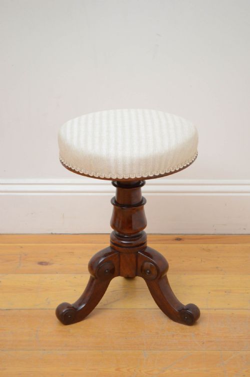 William IV Mahogany Revolving Stool