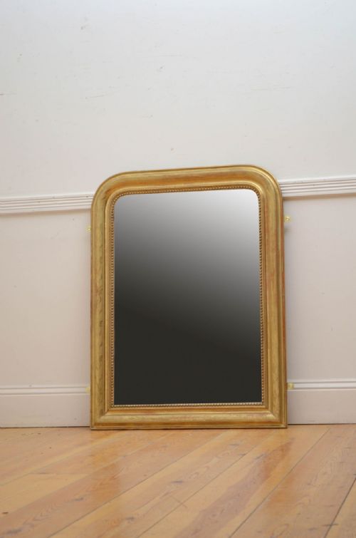 LOUIS PHILIPPE FRENCH GILTWOOD WALL MIRROR H101CM
