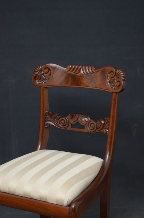 SET OF 12 WILLIAM IV MAHOGANY DINING CHAIRS - ADDITIONAL PHOTO 4