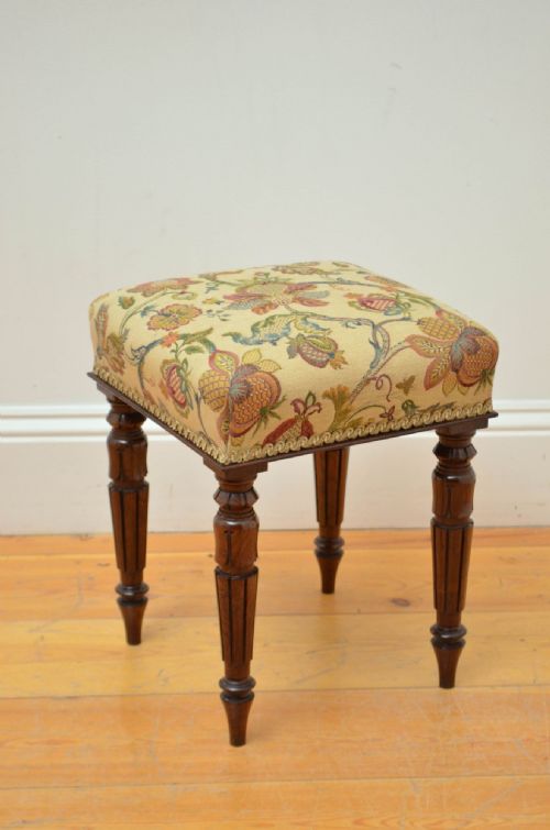 English William IV Rosewood Stool
