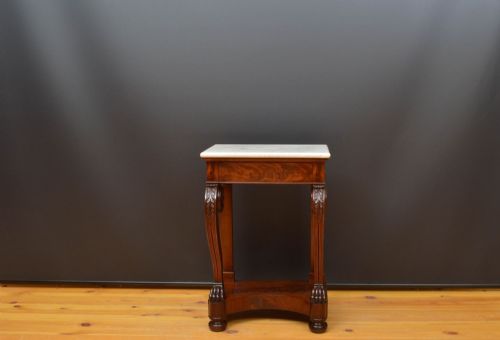 Antique mahogany console table