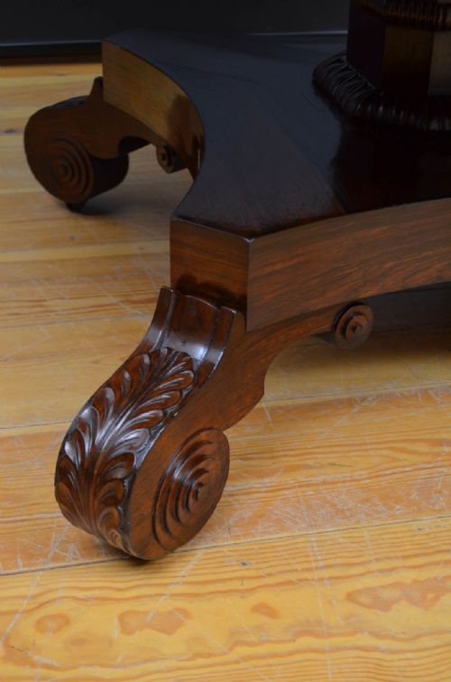 REGENCY ROSEWOOD DINING OR CENTRE TABLE - ADDITIONAL PHOTO 9