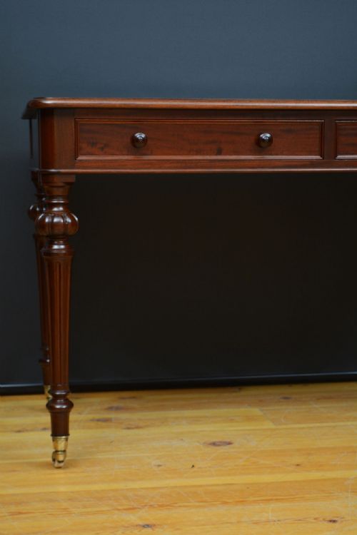VICTORIAN MAHOGANY WRITING TABLE DRESSING TABLE - ADDITIONAL PHOTO 8