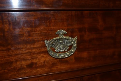 C1860 FRENCH MAHOGANY CHEST COMMODE - ADDITIONAL PHOTO 4