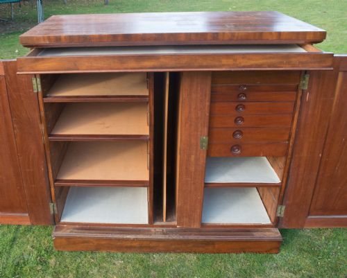 VICTORIAN MAHOGANY COLLECTORS CABINET - ADDITIONAL PHOTO 3